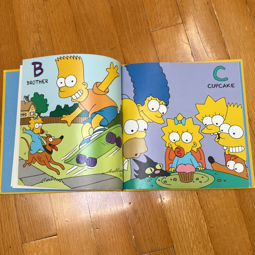 Maggie Simpsons Alphabet Book Hard Cover